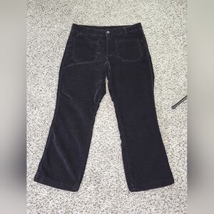 Free People In My Feelings Velvet Crop Slim Flare Pants Size 14